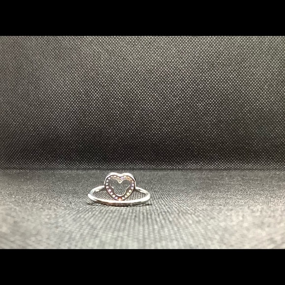 Mickey Mouse Open Heart Pave Ring - Picture 3 of 4
